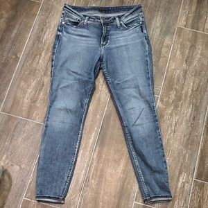 Silver Jeans Women's Blue Skinny Jeans